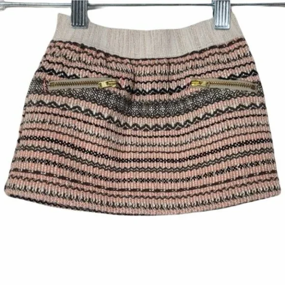 Genuine Kids From Oshkosh Striped Zipper Skirt 18M