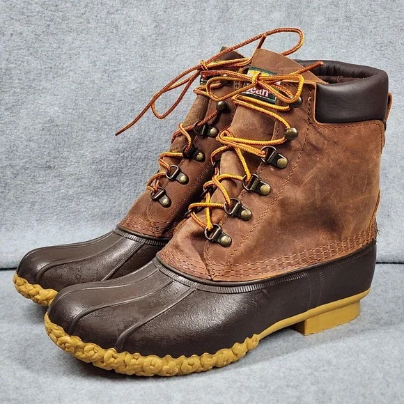 L.L.Bean Bean Boots Womens Size 8 Brown Leather Gore-Tex Waterproof Made in USA