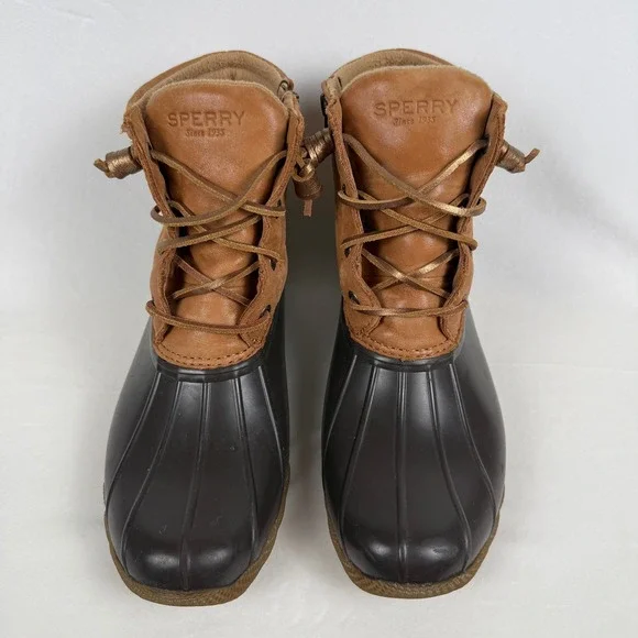 Sperry Saltwater Top Sider Womens Duck Boots Waterproof Snow 7.5