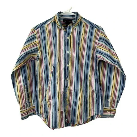 Ralph Lauren Boy Casual Shirt Striped Size M (12-16