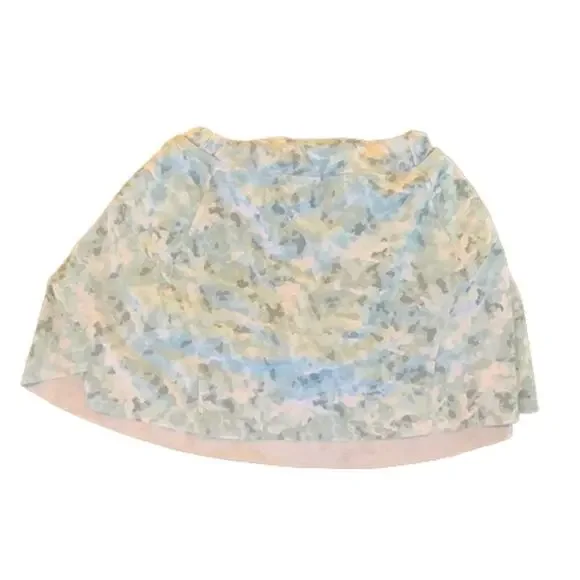 Athleta-Girl-Game‎ Point Skort-Active-Poly Blend-Blue-Green-Camo-White-M-8-10