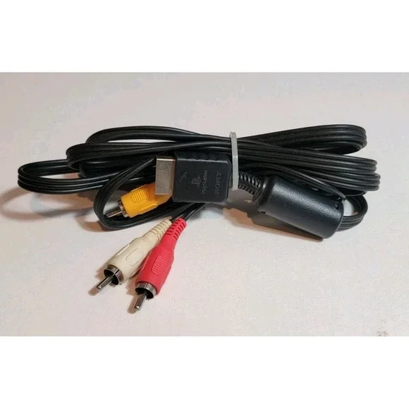 Composite Video Audio AV Cable For Sony PlayStation PS1 PS2 PS3 AV Cables Works