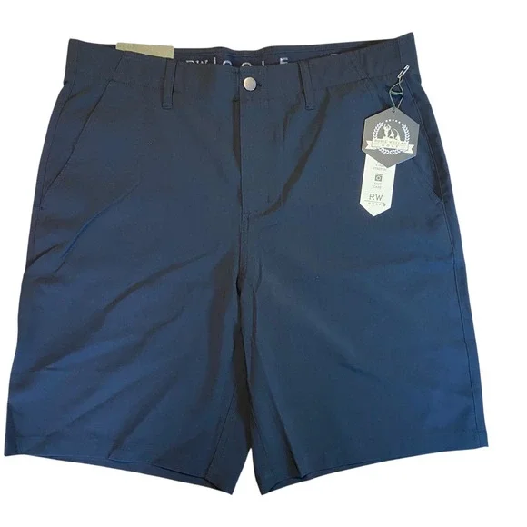 Rorie Whelan Golf Mens Sz 36‎ Black 9 Inch Inseam Quick Dry Stretch Shorts