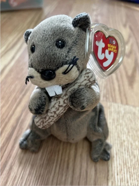 Ty Beanie Baby - LUMBERJACK the Beaver 5.5