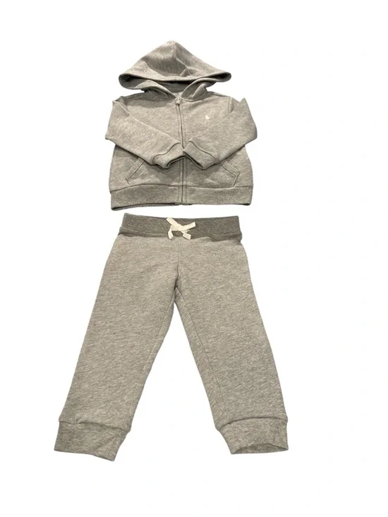 Ralph Lauren Toddler Boy 24M Grey Hoodie & Joggers Set