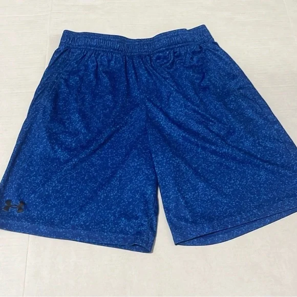 Under Armour Boy’s Speckled Blue Loose Fit Athletic Shorts