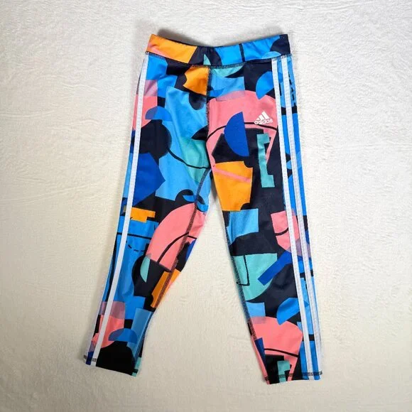 Adidas Kids Colorful Graphic Leggings size Medium‎ (10-12)