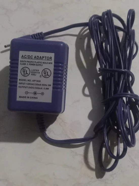 GameBoy Color AC Adapter Charger Tested Indigo Purple AP-1430