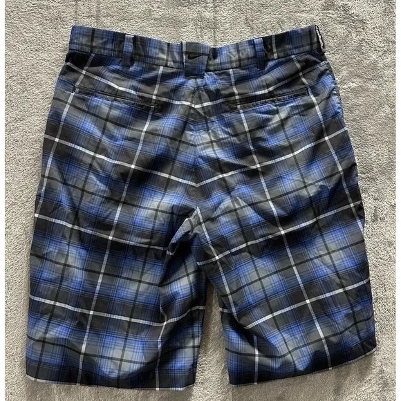 Nike Shorts Mens 32 Blue Plaid Golf 11