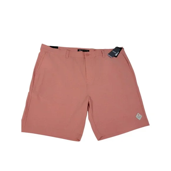 Travis Mathew Tech Chino Shorts Mens Size 42 Coral Orange 8