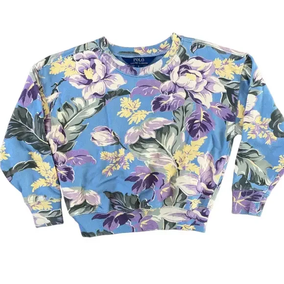 Polo Ralph Lauren Floral Floral Girls Sweatshirt Size 6