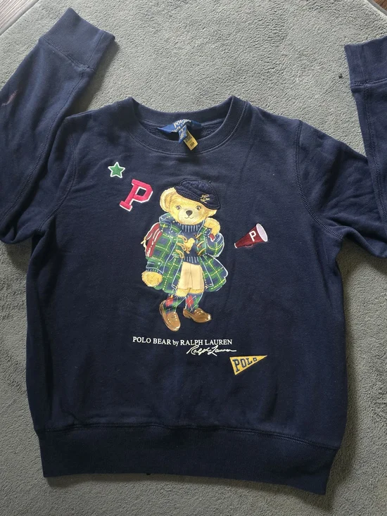Ralph Lauren Polo Bear Navy Graphic Sweatshirt