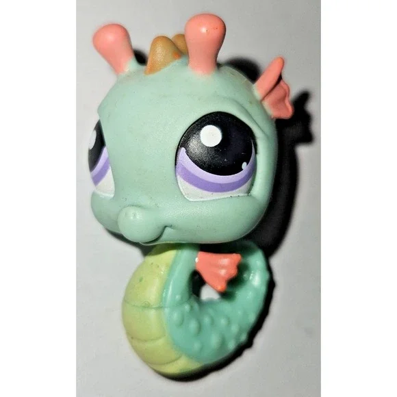 SEAHORSE #348 - Authentic Littlest Pet Shop - Hasbro LPS