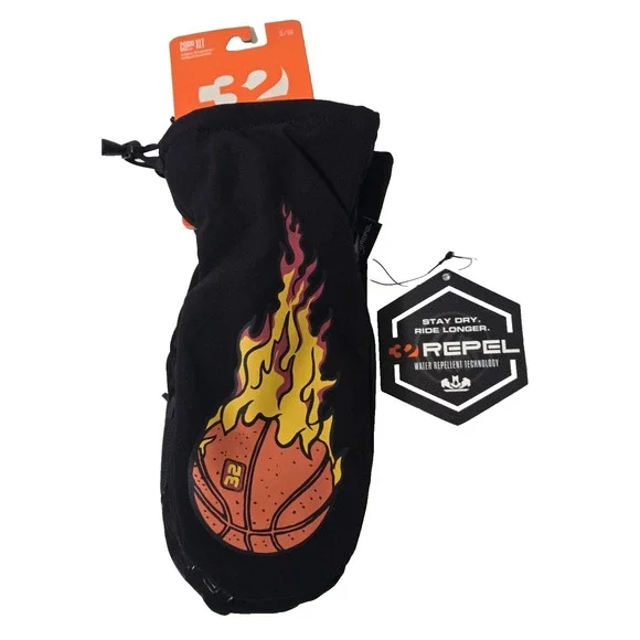 Thirtytwo Corp Mitten‎ XLT Zeb 32 S/M Black NWT