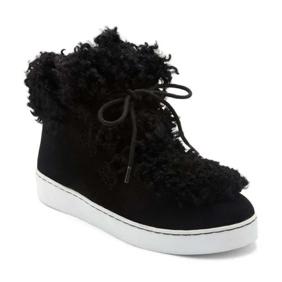 Vionic Splendid Oak Black Suede Sherpa Sneakers‎ 40
