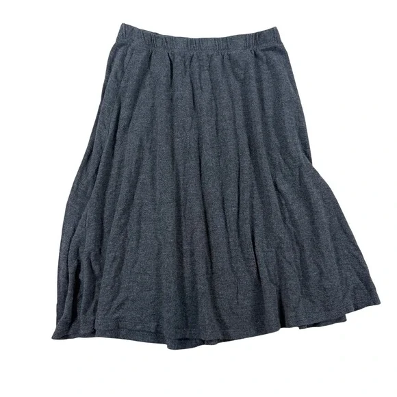 Stretch is Comfort Kids Charcoal Gray Heather Elastic Waist A-Line Play Skirt