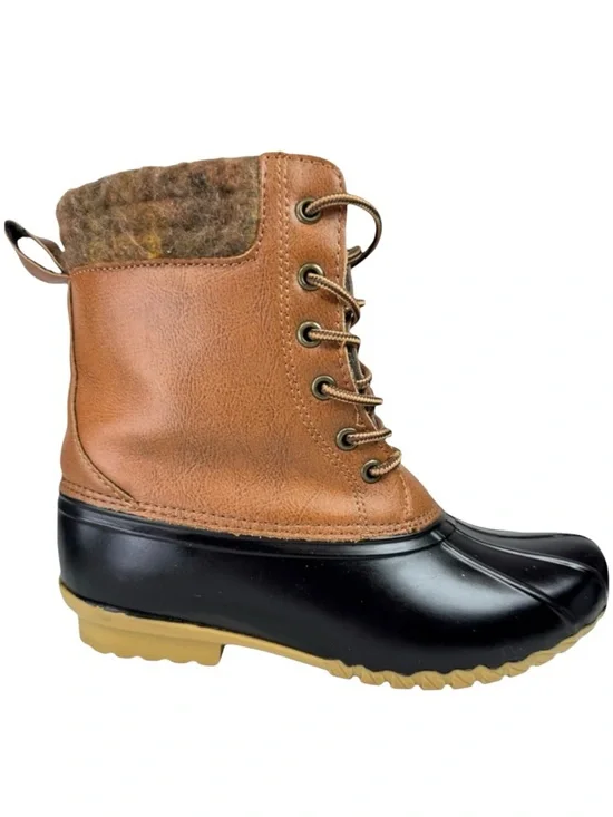 Magellan Duck Boots Brown Lace Up Waterproof Size 6 Outdoor Gorpcore