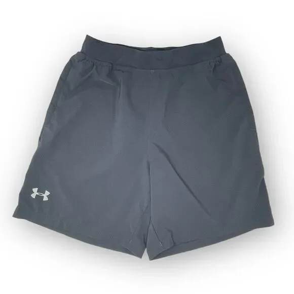 Under Armour Speedpocket Running Athletic Shorts Gray 1295570 Men’s Size Medium