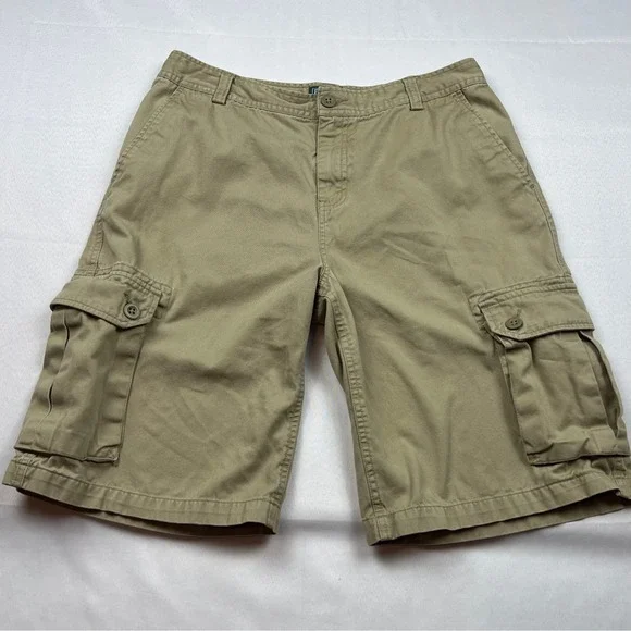 Polo Ralph Lauren Cargo Shorts Classic Chino Beige Cotton Mens Size 20‎