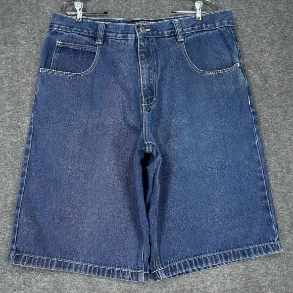 Vintage Y2K Southpole Shorts Mens 38 (fits 36) Baggy Denim Jorts 13
