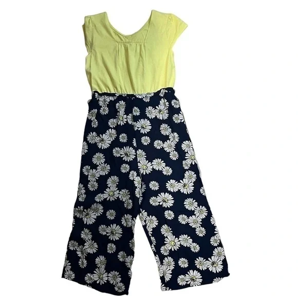 Wonder Nation Girl's Daisy Jumpsuit, Size L