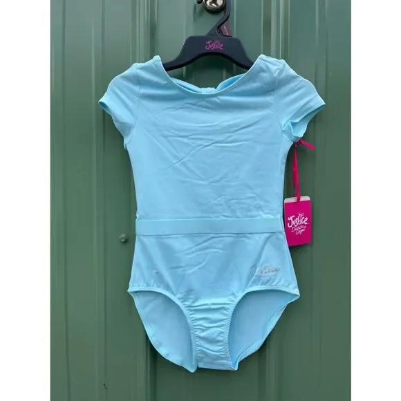 Justice Capsleeve Ballet Leotards With Ribbon Size S 7/8
