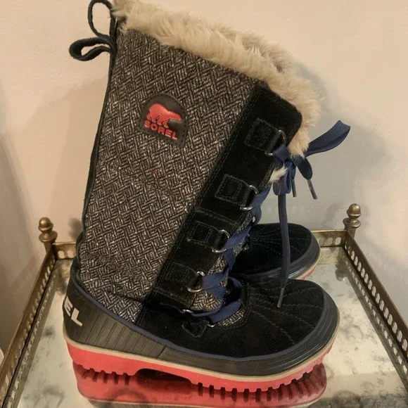 Sorel Womens Tivoli II High Herringbone Winter Snow Boots LL5180-010 Size 7.5