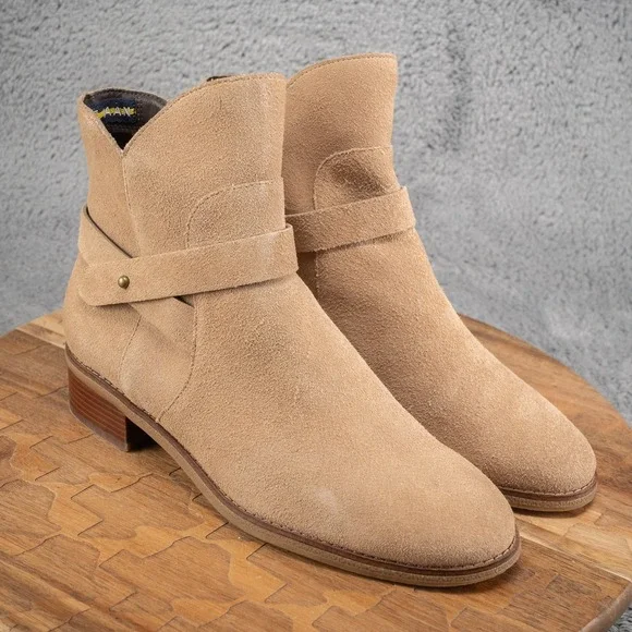 Cole Haan Wylie Water Resistant Booties Shoes in Birch‎ Womens Size 8.5 B