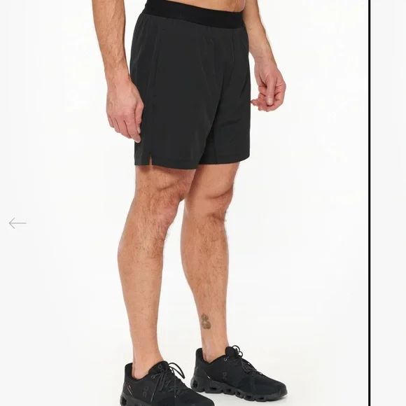 Rhône Men’s 7” Mako Tech Lined Short in Black M-355 Sz S