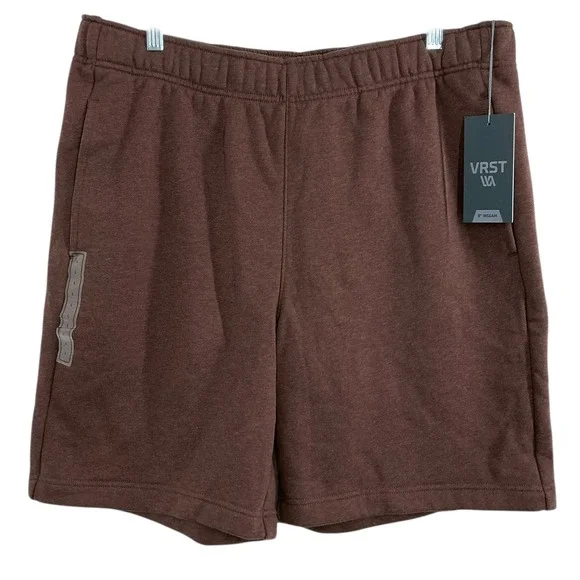 New VRST Men's Large Athletic Shorts Brown Fleece 8