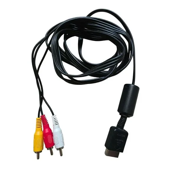 Sony PlayStation AV Cable RCA Audio Video Cord PS1 PS2 PS3 TV Wire Input