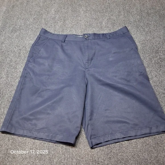 IZOD Golf Shorts Men 34 Blue Classic‎ Chino Summer Wear Outdoor 9