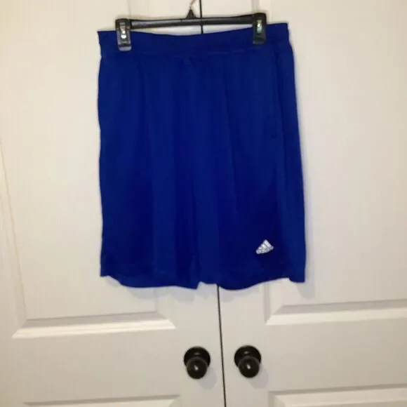 Mens Adidas Workout‎ Shorts Royal XL Pockets