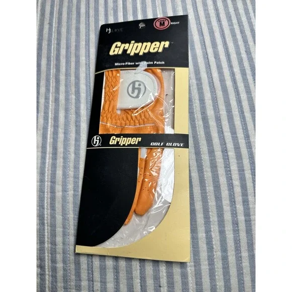 HJ‎ Glove Gripper Ladies Golf Glove Medium Right Hand Mango Orange Microfiber