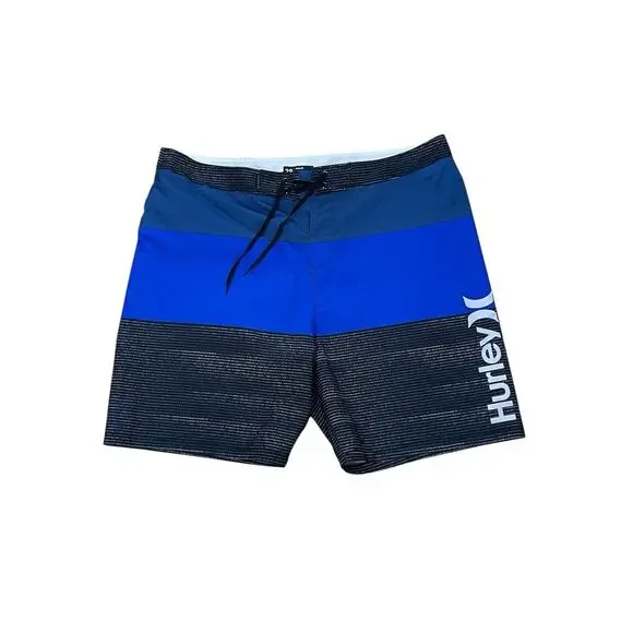 Hurley Colorblocked Swim Trunks Board Shorts Men’s Size 38 Casual Summer Wear