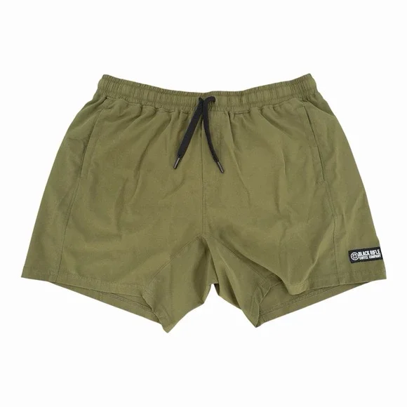 Black Rifle Coffee Co Shorts Men XL Green Sweat Lined Athleisure Performance Men
