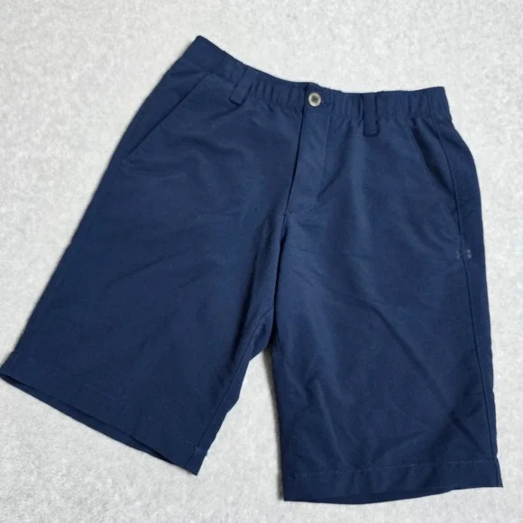 Under Armour Mens Shorts 32 Blue Golf Loose Stretch HeatGear Grip Waist Active