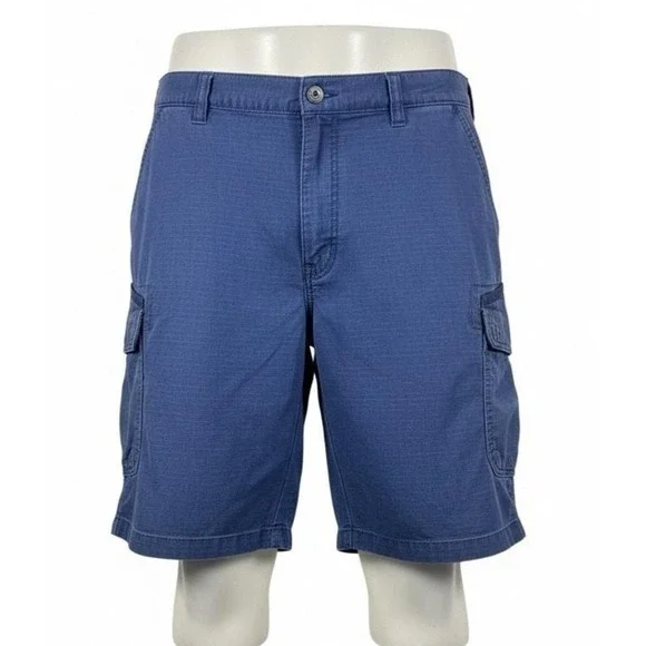 Carhartt Shorts Mens 46 Blue Cargo Relaxed Fit 8 Inseam Canvas Pockets