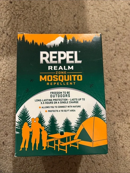 Repel Realm Zone Mosquito Repellent Machine (Same Ingredient as Thermacell)