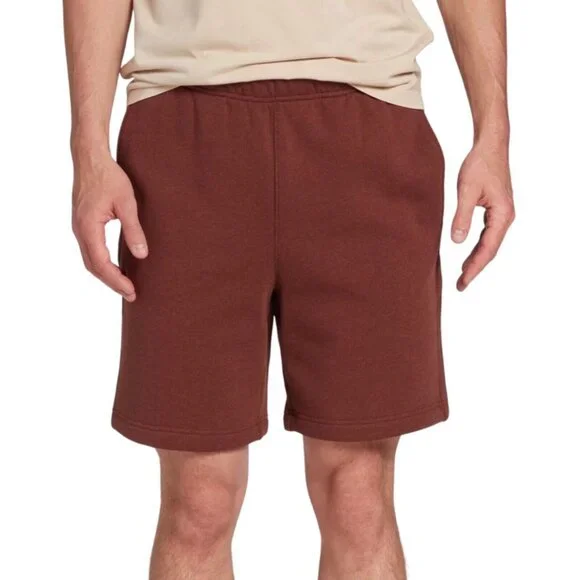 VRST Men Size XL Earth Brown Heather 8”‎ Classic Fleece Pockets Shorts NEW