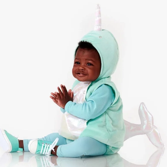 Baby Blue Narwhal Costume - PBK (NO Tag)