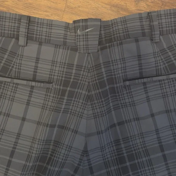Nike Golf Shorts Dri Fit Tour Performance Plaid Flat‎ Athletic Mens Size 32