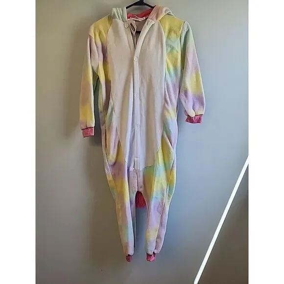 Childs M Pastel Unicorn‎ Costume w Pockets Halloween, Dress up, Party, Cosplay
