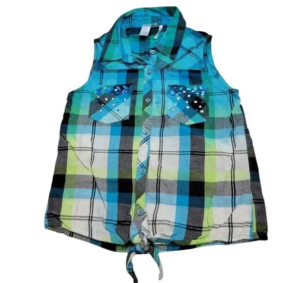 Justice buttondown shirt 12