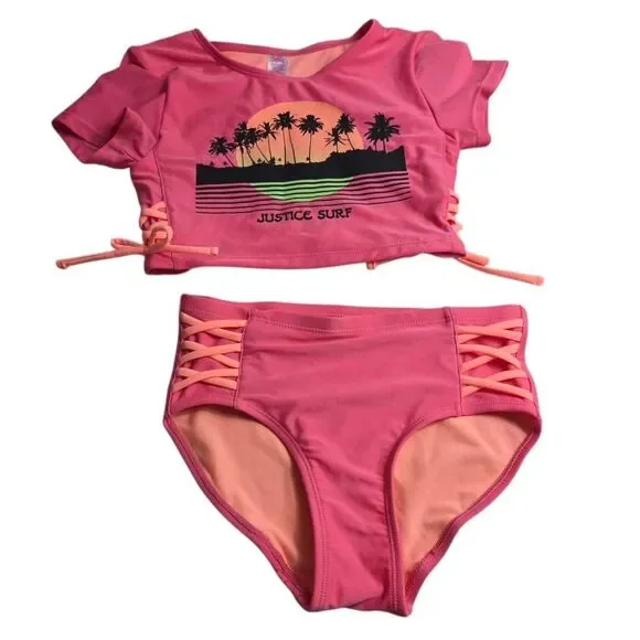 Justice tankini bikini M