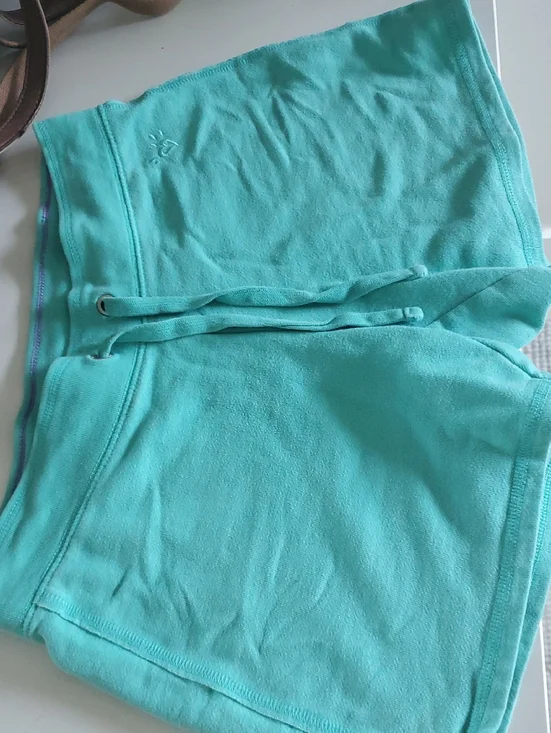 Justice Teal Drawstring Athletic Shorts