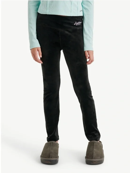 Justice Girls Velvet Legging Size: S NWT