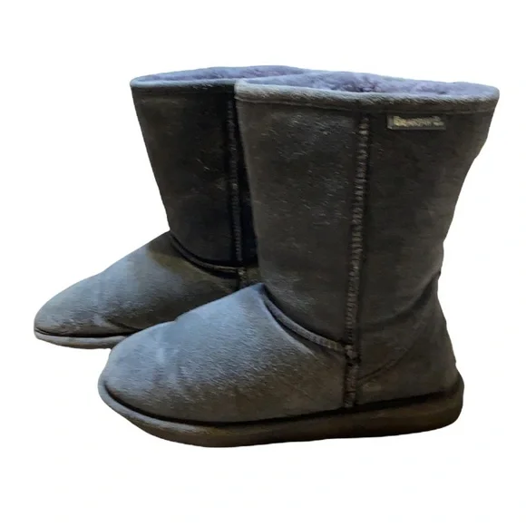 Bear Paw Short gray Leather Boots