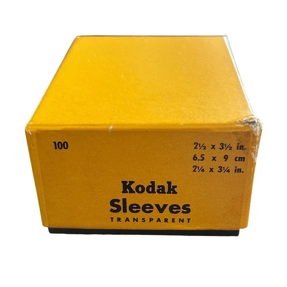 Kodak‎ Transparent Sleeves Plastic 2.5x3.5 Vintage Mid Century