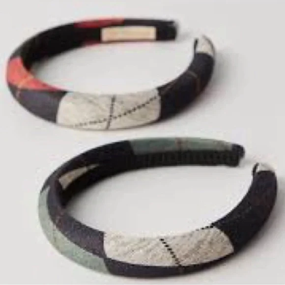 Free People x Ariana Ost Serena Hard Headband New NWT black grey red holiday